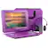 Front. Trexonic - 15.4 Inch Portable TV DVD Player with Swivel TFT LCD Screen and USB,SD,AV,HDMI Inputs - Purple.