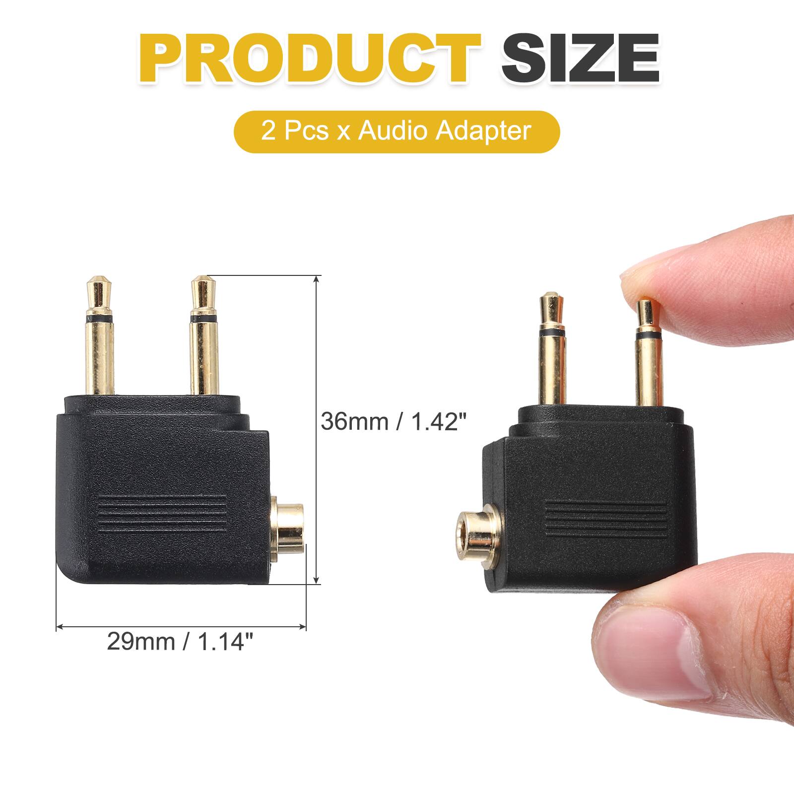 PRODUCT SIZE  
2 Pcs x Audio Adapter  
36mm / 1.42"  
29mm / 1.14"