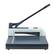 Alt View 5. VEVOR - Guillotine Sheet Metal Shear, 12 in Manual Hand Plate Shear, Heavy Duty Metal Plate Cutter Tool, with Solid Steel Frame - Gray.