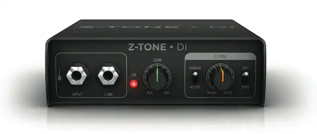 Z-TONE DI
GAIN
-8dB +8dB
Z-TONE
PASSIVE ACTIVE
SHARP BOLD
JFET PURE
INPUT LINK
ON