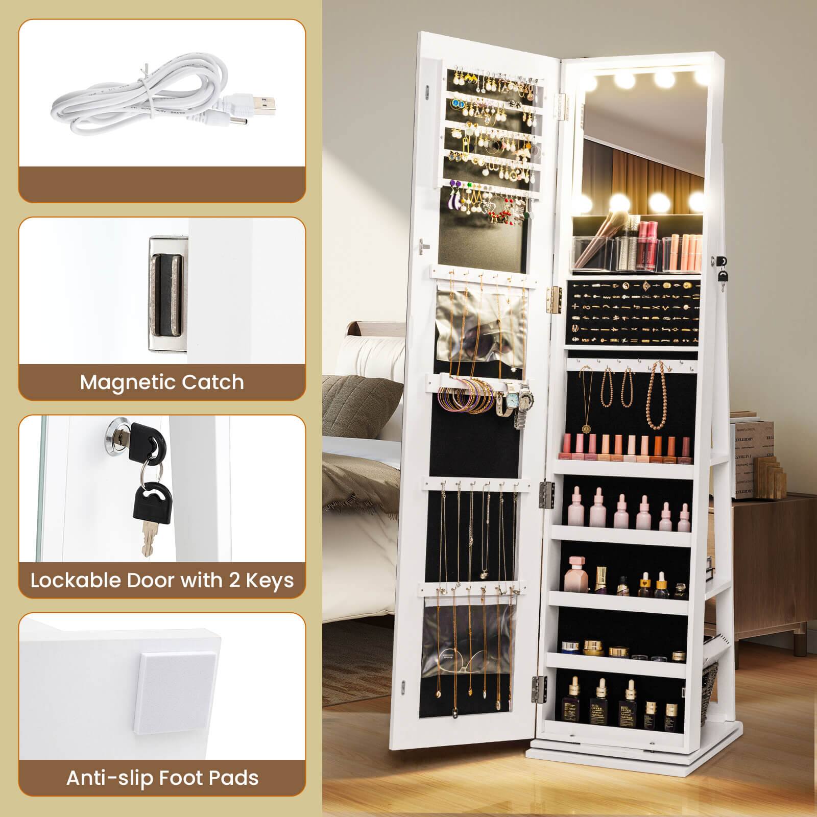 8 1 Magnetic Catch Lockable Door with 2 Keys Anti-slip Foot Pads

- Magnetic Catch
- Lockable Door with 2 Keys
- Anti-slip Foot Pads