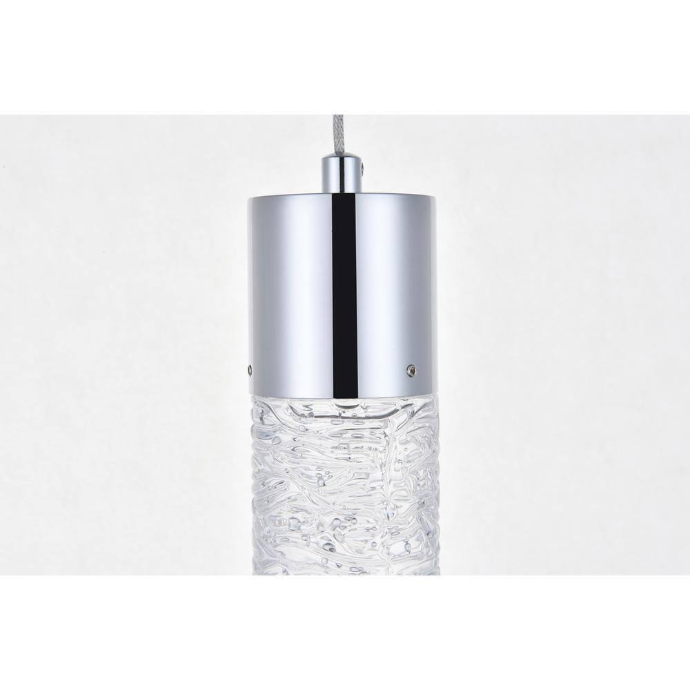 Alt View 9. Elegant Lighting - Constellation 1 light Chrome LED Pendant - Chrome.