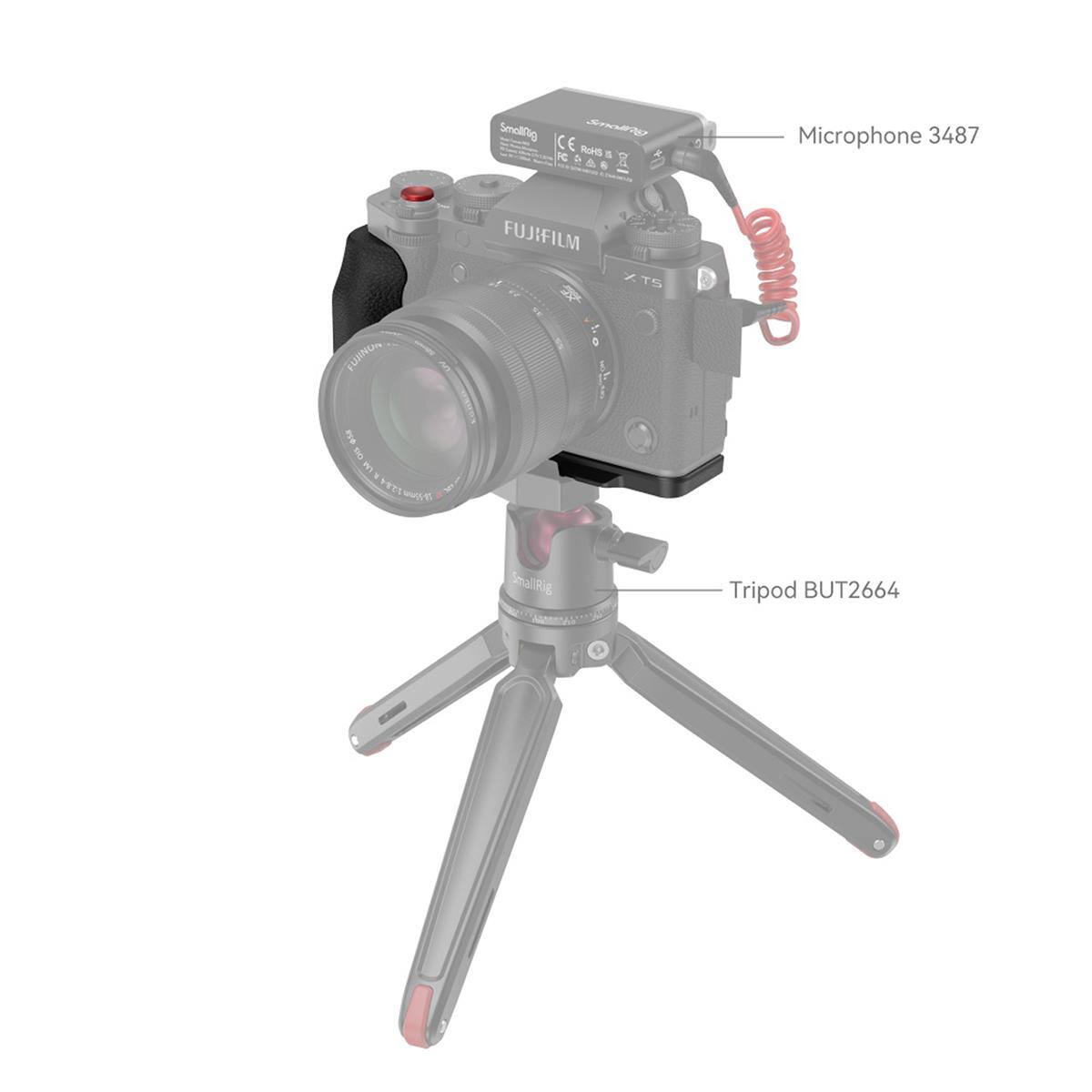 VILU 434 5 3 . eTS - Smolig mali CE Rg RoG N D FUJIFILM KTS 2 : US Microphone 3487 Cmo SmallRig Tripod BUT2664