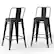 Angle. Simpli Home - Rayne Industrial Metal 24 inch Counter Height Stool (Set of 2) in Distressed Black - Distressed Black.