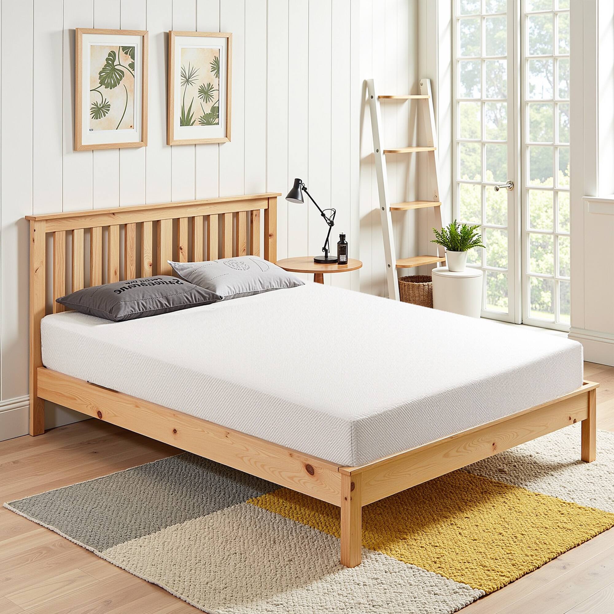 Alt View 3. Furniture of America - 6" Memory Foam Mattress, CertiPUR-US Certified, Plush Comfort, Pressure Relief, Roll-in-Box, Medium Firm, Double layer - White.