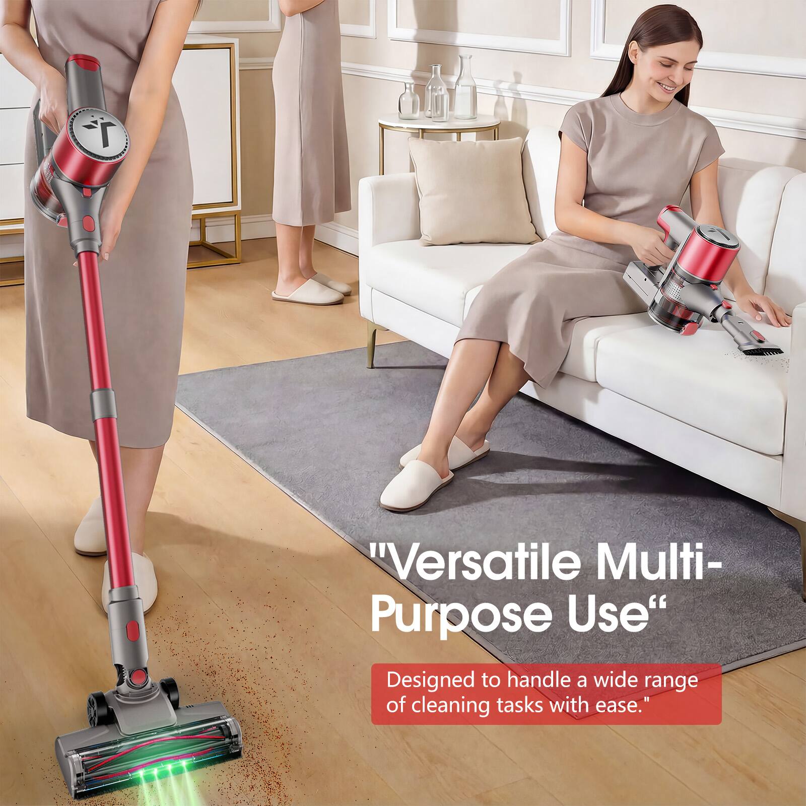 "Versatile Multi-Purpose Use"  
Designed to handle a wide range of cleaning tasks with ease.