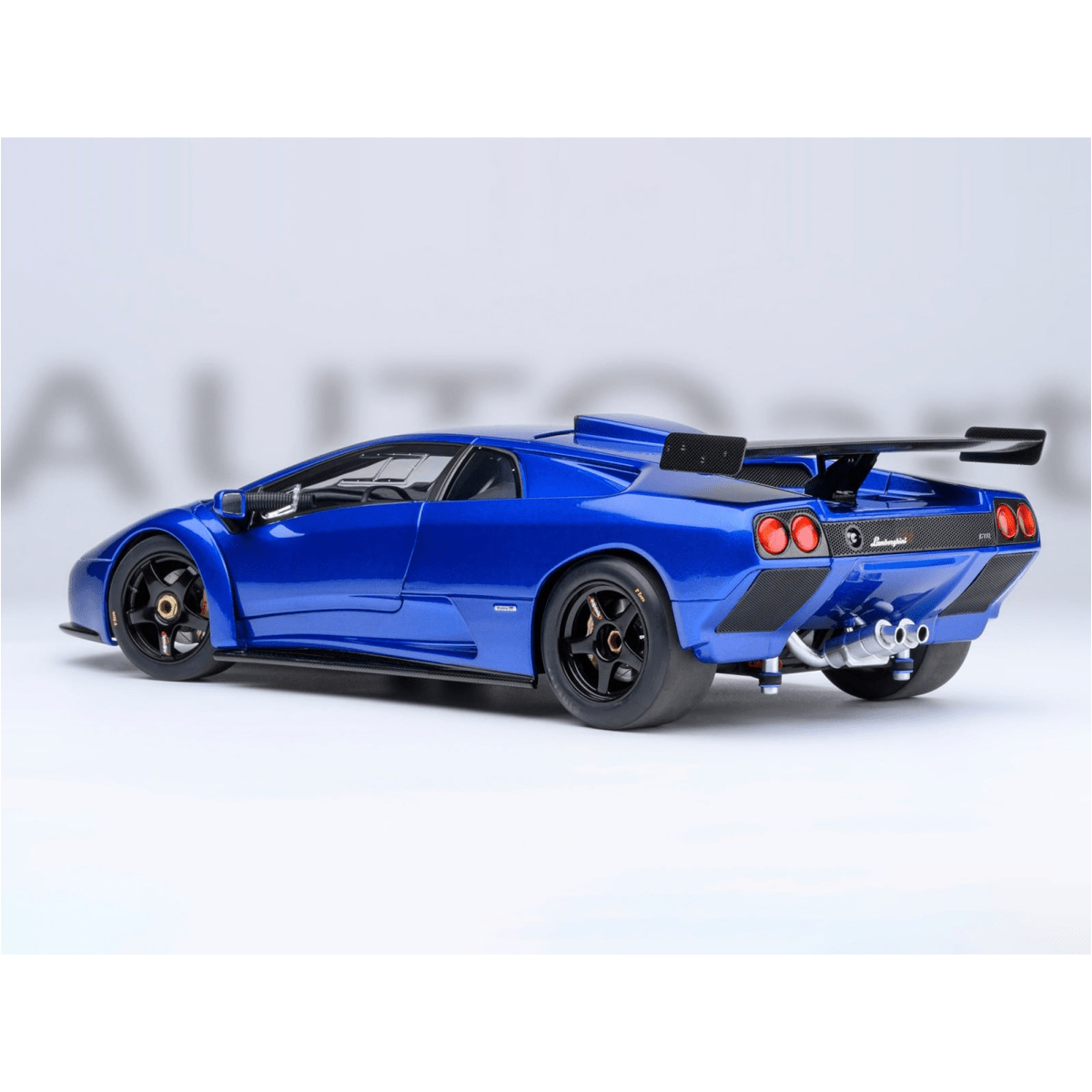 Alt View 9. Autoart - Lamborghini Diablo GTR Monterey Blue Metallic 1/18 Model Car by Autoart.