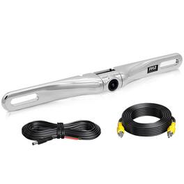 Pyle - Rearview License Plate Camera - 170° Wide-Angle, Waterproof, 420TVL, Distance Scale Lines, RCA (PLCM18SC)