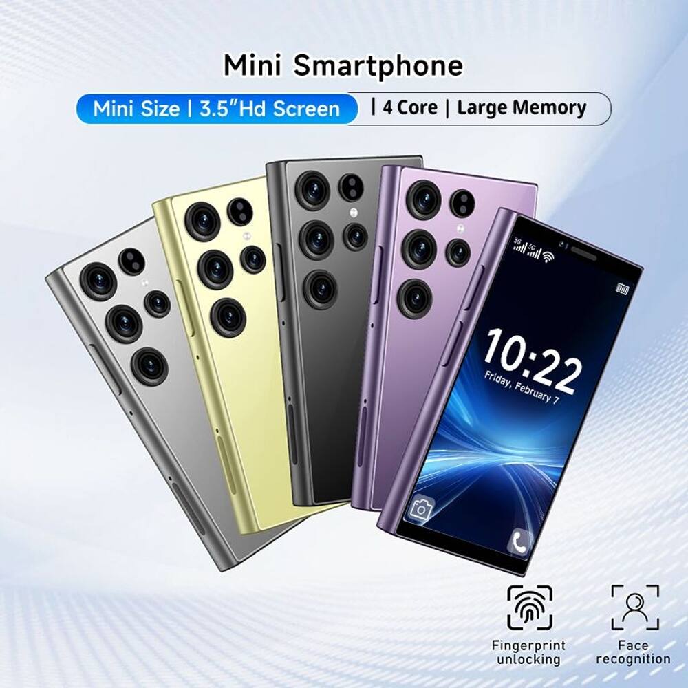 Mini Smartphone  
Mini Size | 3.5" Hd Screen | 4 Core | Large Memory  
Fingerprint Face unlocking recognition