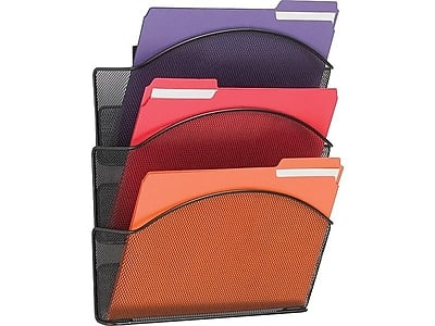 Safco - Onyx 3-Pocket Steel Wall File, Letter-Sized, (5652BL) - Black price history on PriceWatchPro