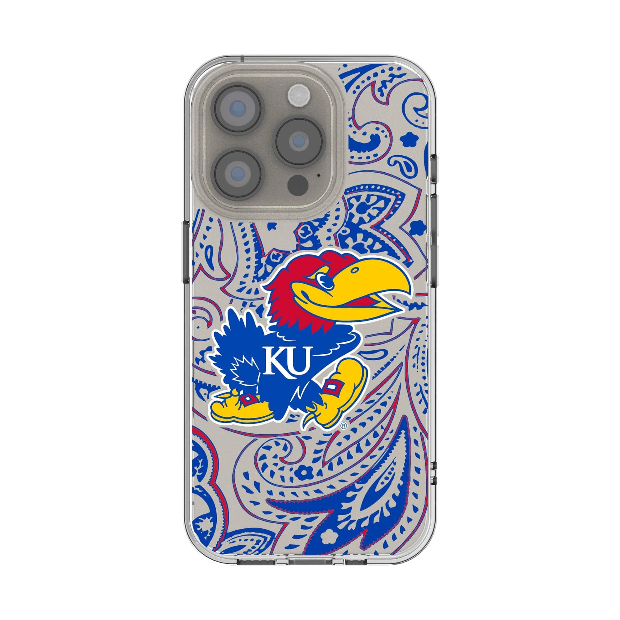 Keyscaper - NCAA - Kansas Jayhawks iPhone Paisley Design Clear Case - 12/12 Pro - Multicolor price history on PriceWatchPro