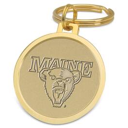 Jardine - Maine Black Bears Team Logo Split-Wire Key Ring - Gold