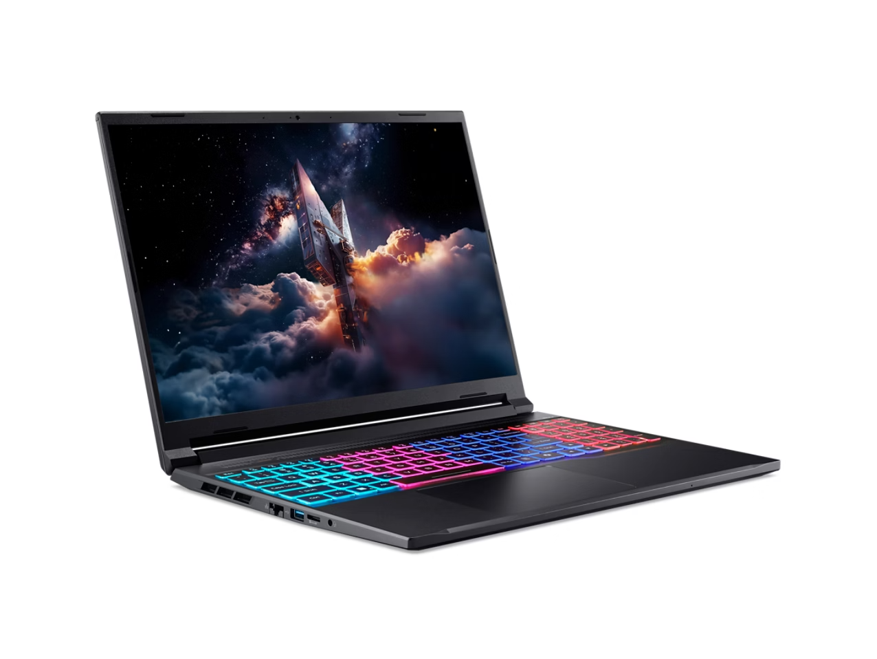 Angle. Acer - Nitro V 16S 16" 1920 x 1200 Gaming Laptop Intel Core 7 270H 16GB DDR5 RAM 1TB SSD NVIDIA GeForce RTX 5060 Wi-Fi 6E.