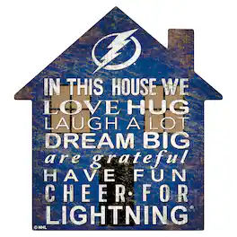 Fan Creations - Tampa Bay Lightning 12'' Team House Sign - Multicolor