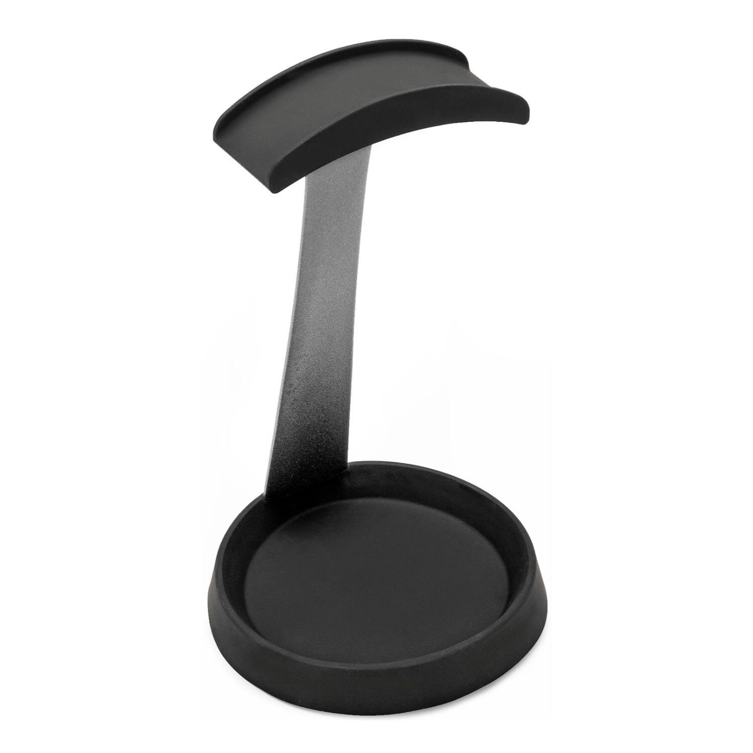 Left. Knox - Knox Gear Aluminum Headphone Stand for Desk with Solid Base Mount (Black) - Black.
