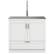 Left. Simpli Home - Reed All-In-One 36-inch Laundry Utility Sink and Cabinet - Pure White.