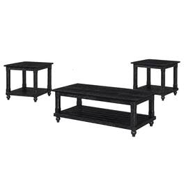 New Classic Furniture - Cade 3-Piece Wood Occasional Table Set - Black