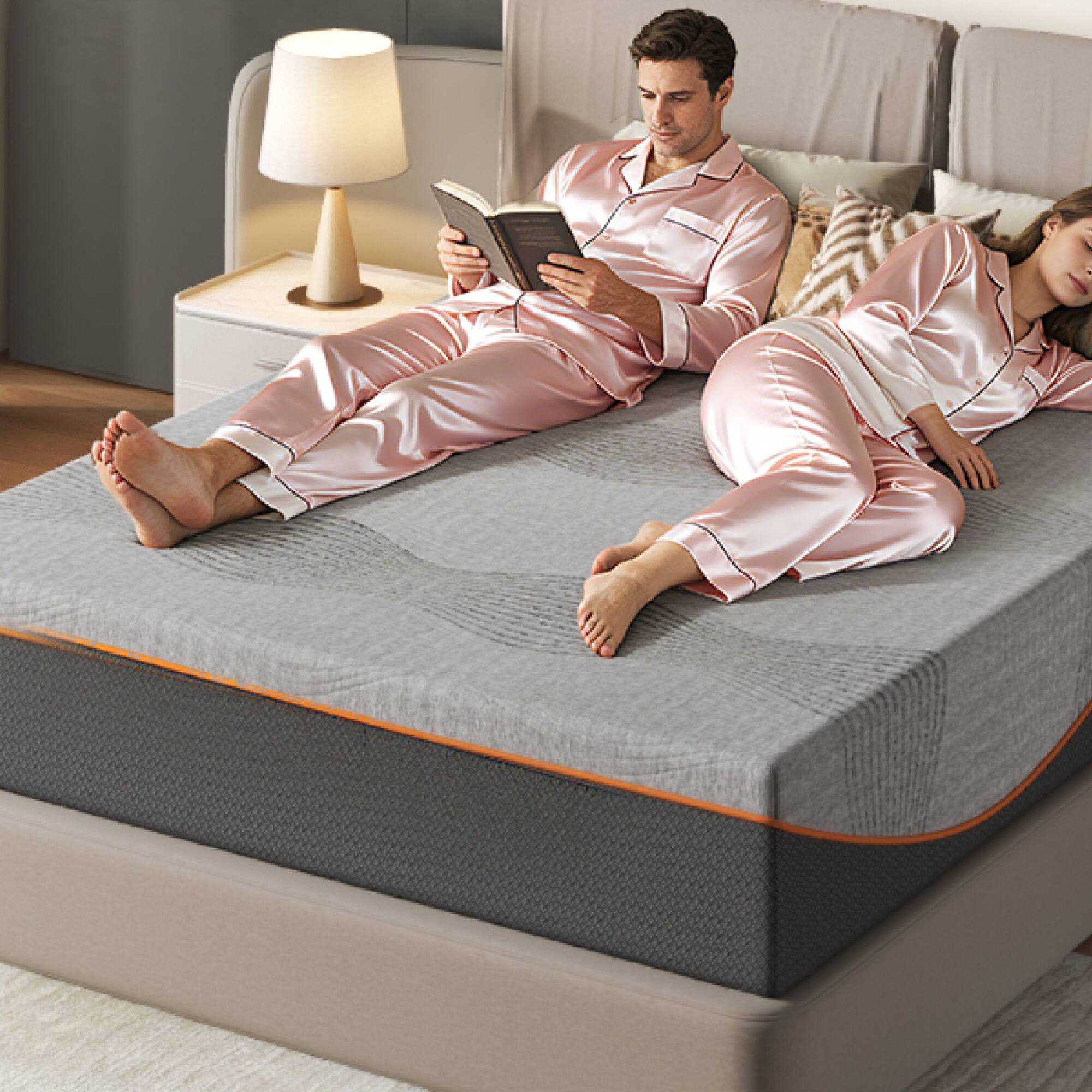 Alt View 5. GOODSILO - 10 Inch Twin Size Memory Foam Mattress with Cooling Layers and Certified Safe Materials - Black.