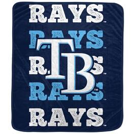 Pegasus - Tampa Bay Rays 60'' x 70'' Logo Wordmark Plush Blanket - Multicolor