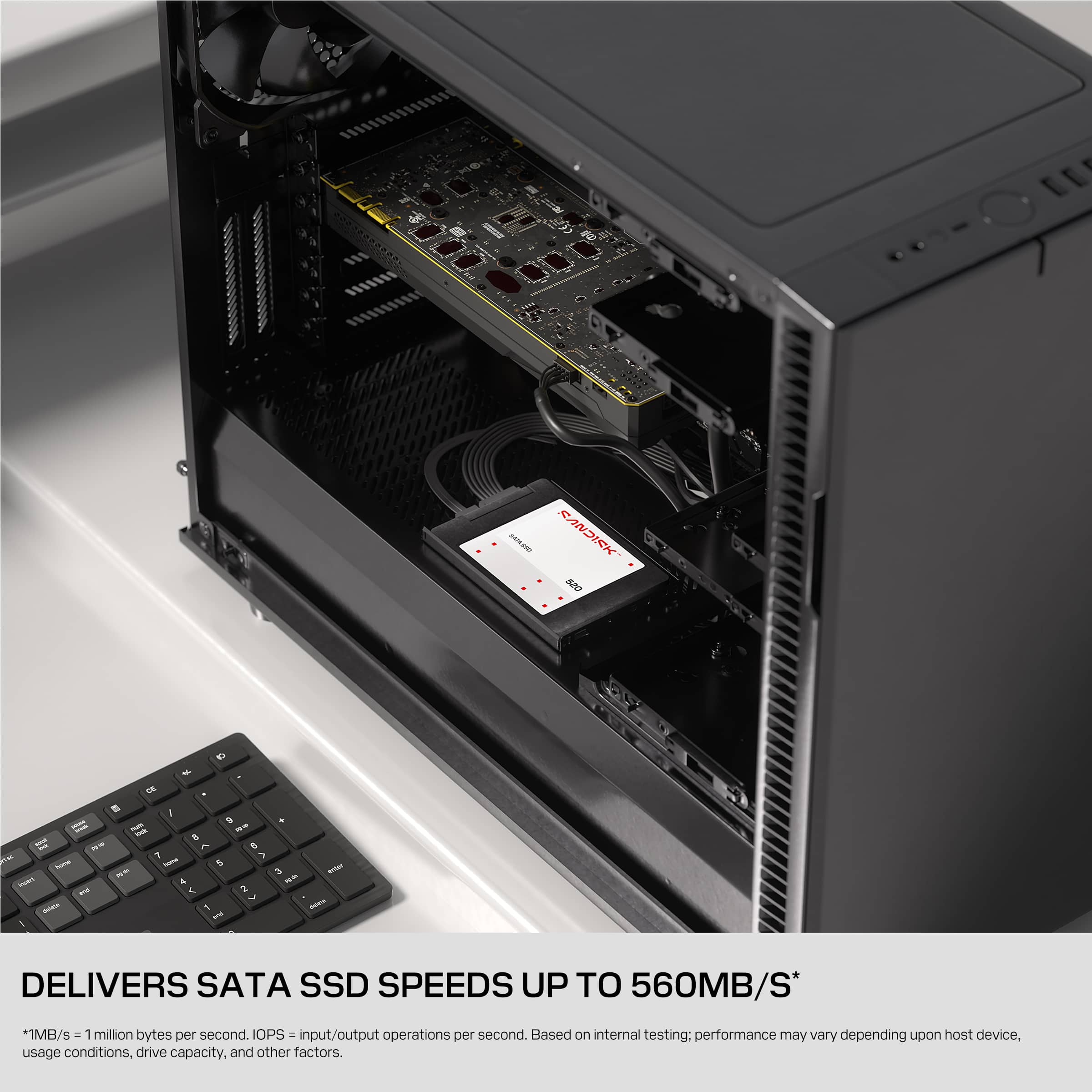SANDISK 2TB 520 Internal SATA SSD, 2.5”/7mm, up to 560 MB/s read