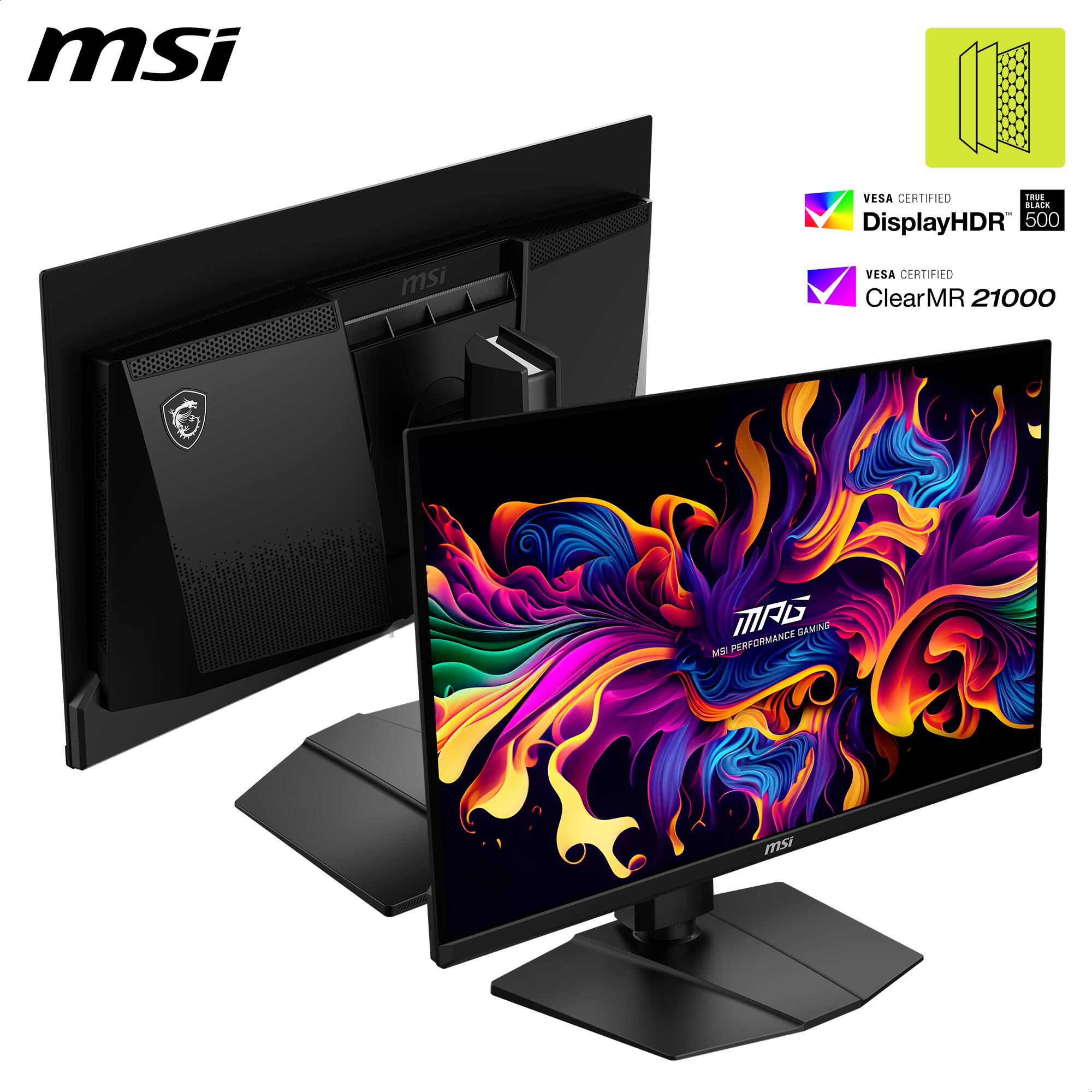 msi, msi, VESA CERTIFIED DisplayHDR 500, VESA CERTIFIED ClearMR 21000, MSI PERFORMANCE GAMING