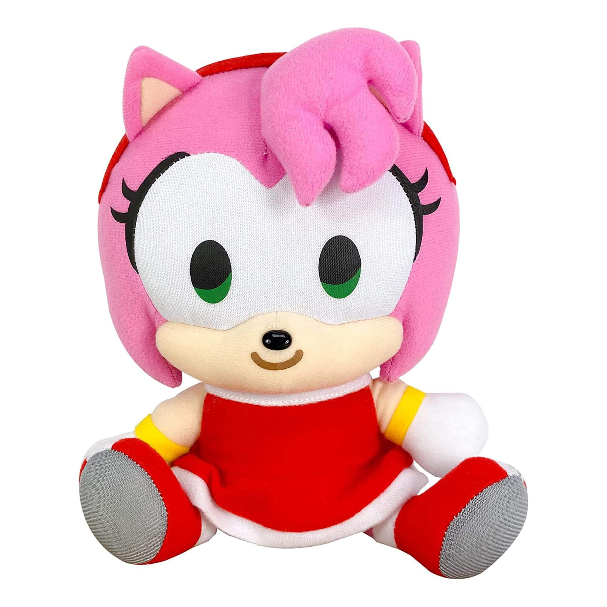 Great Eastern - Sonic The Hedgehog 7 Inch Plush | Amy Sitting - Pink