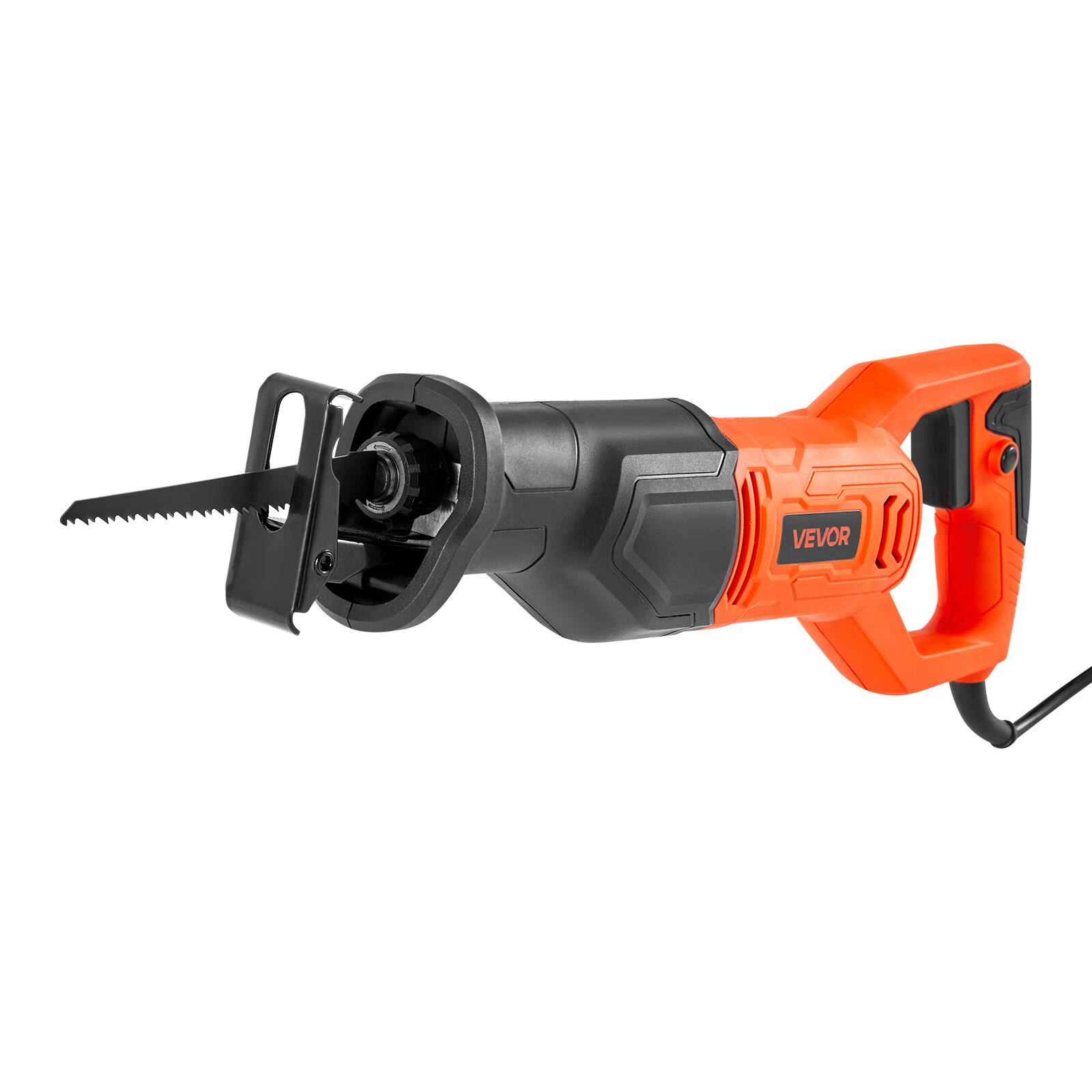 Alt View 5. VEVOR - Corded Reciprocating Saw, 120 Volt 6 Amp, 3000 SPM Variable Speed, 3/4 inch Stroke Length, Electric Reciprocating Saw - Orange;Black.