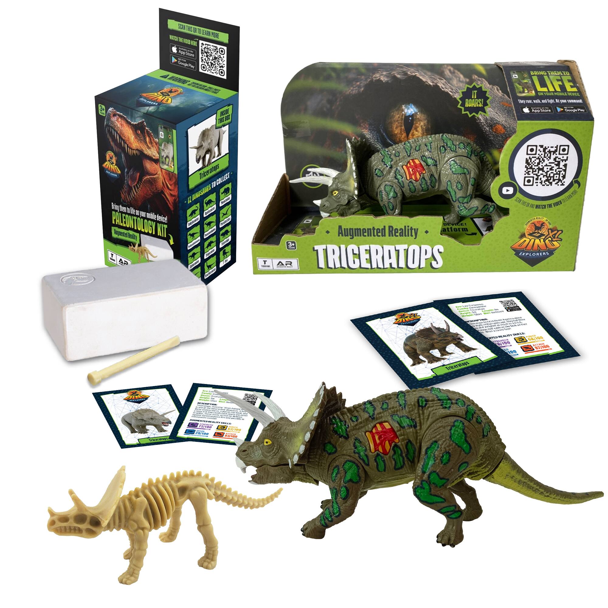 28.70 LEARN MORE HERE Applistore GooglePing 4 WARNING APPLENGVA INSIDE THIS 803 DING Triceratops 00 COLLEGE then ago any mobile device. POLEONTOLOGY Really WIT IT ROARS! DEVICE! Augmented Reality atform AR TRIGERATOPS m Tricerstops Tric BRING THEM to LIFE DAY HOBLE DEVICE Tory B. wilk El linger connant App Store Onyoogle NETS VIDEO EXPLORERS APEND your 2015 100 8/100 87/160 100 DING NONUM and CONDER FAVOR MADE repline CINCE 6700 DIS