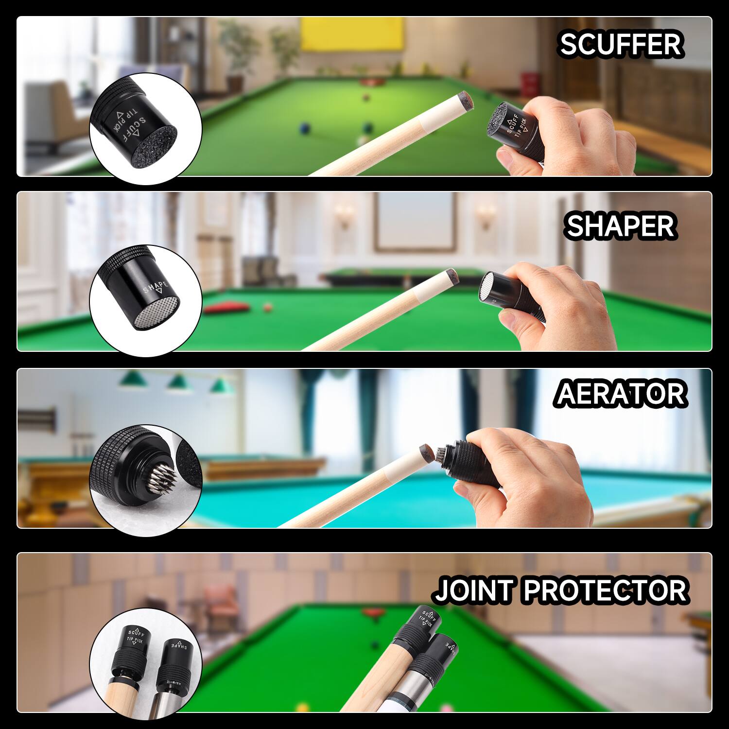 SCUFFER, SHAPER, AERATOR, JOINT PROTECTOR