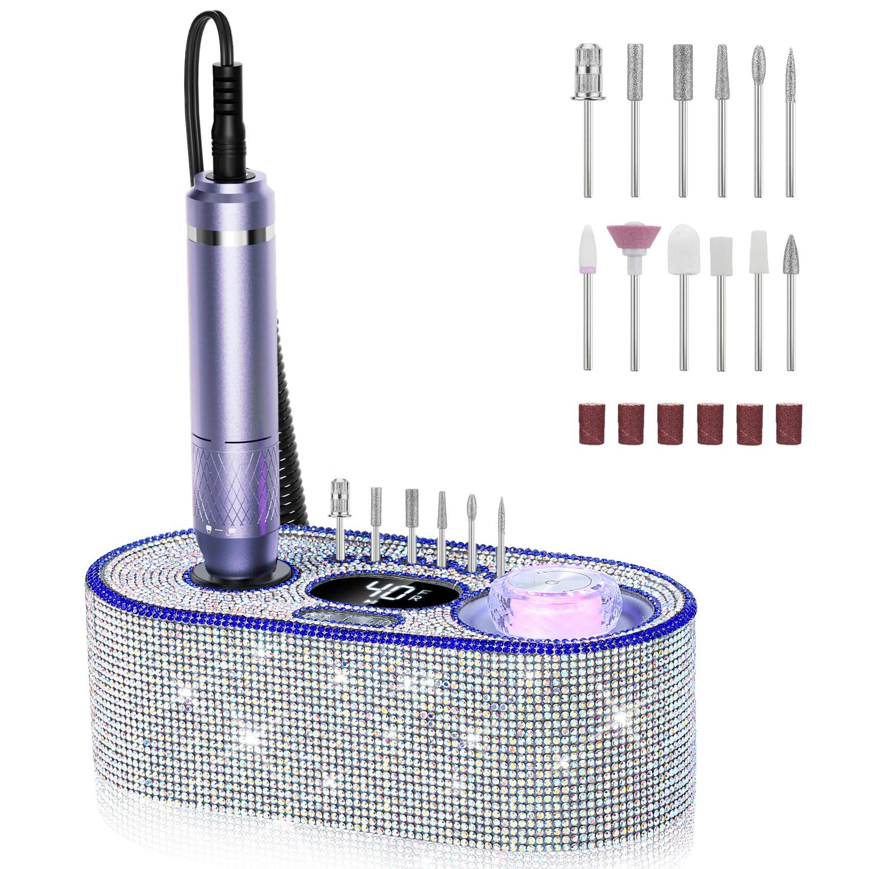 PARKER SLATER - Nail Set Beginner Drill UV Light Acrylic Powder Gel Polish Cordless 40000RPMNail Machine:professionaldrill