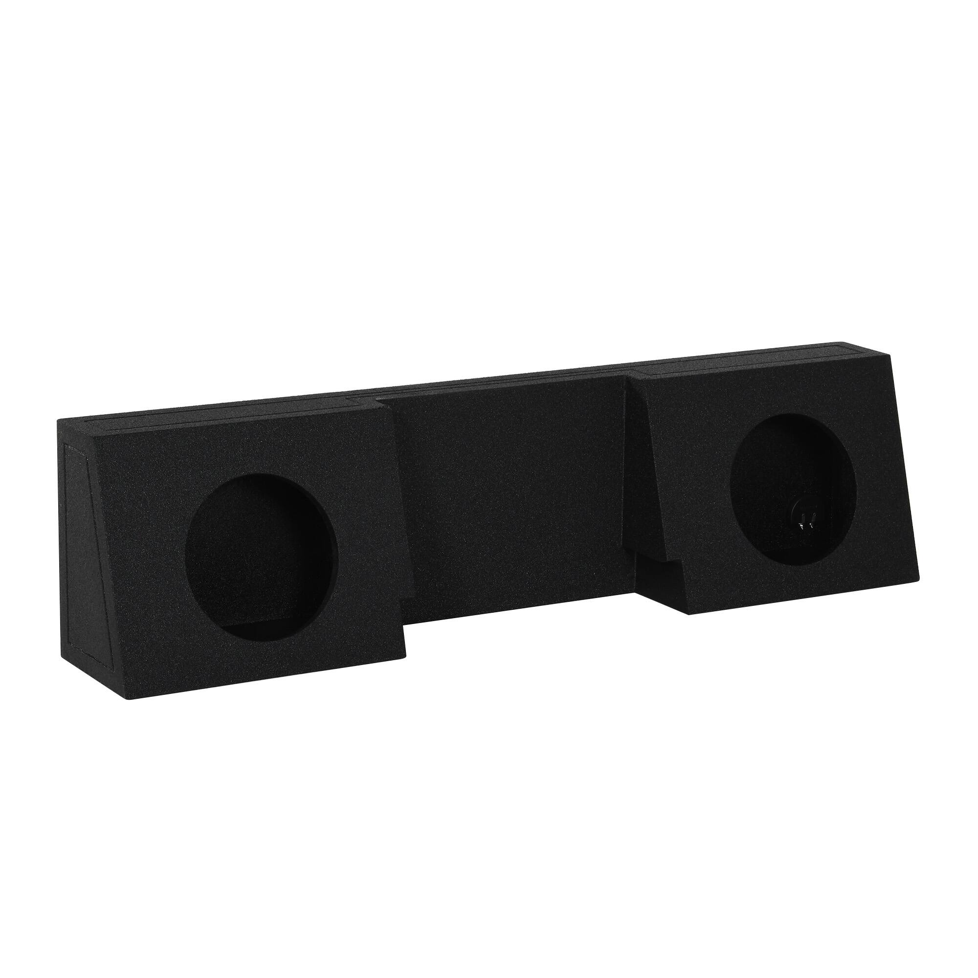 Alt View 3. QPower - QPower Dual 12" Behind Seat Sub Box for Chevy Single Cab 2007-2026 Q-Bomb - Black.