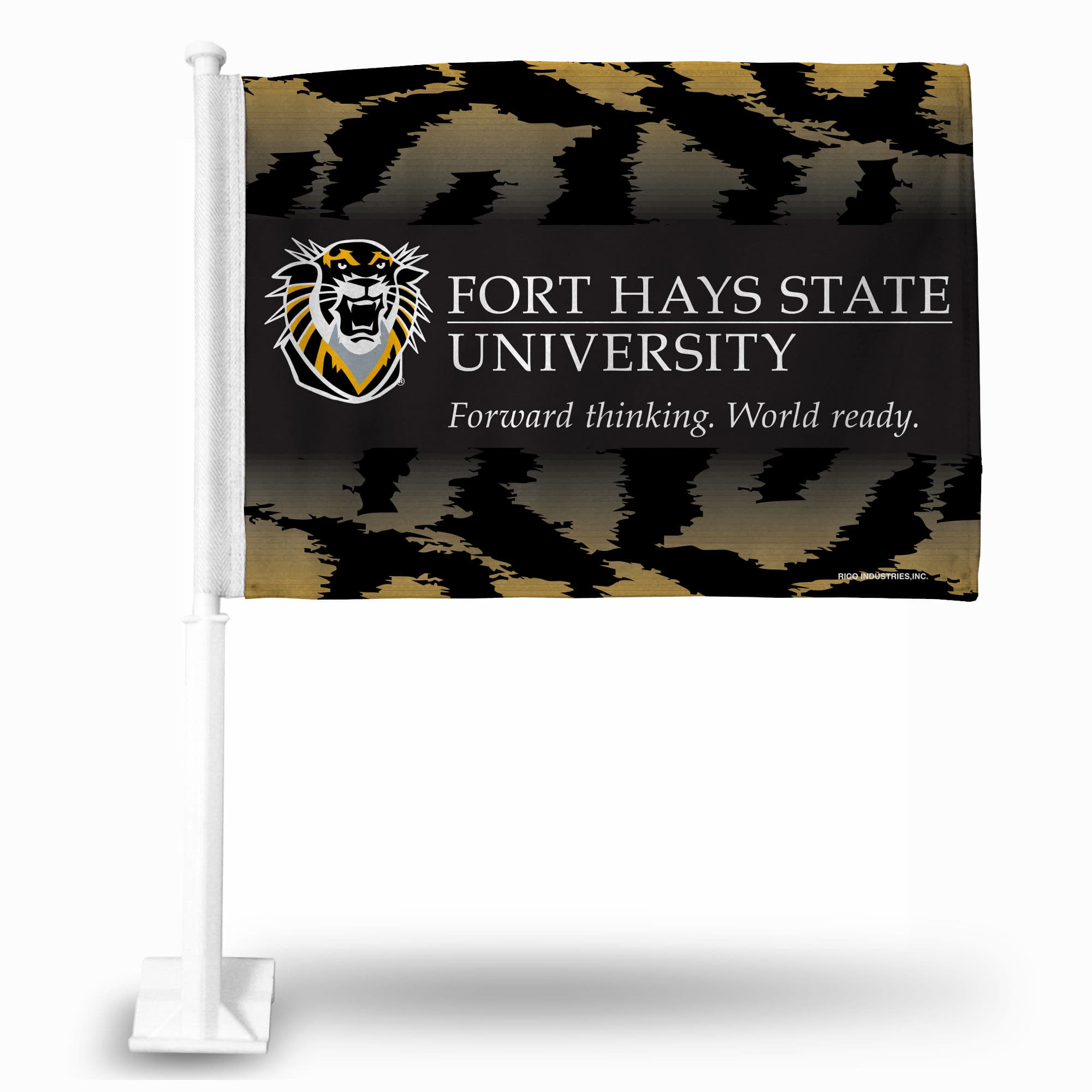 Rico Industries - Fort Hays State Tigers 14x19 Double Sided Window Mount Car Flag - Multi