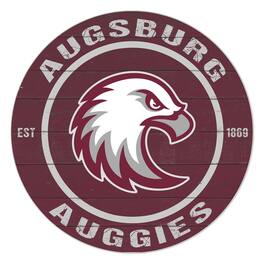 Jardine - Augsburg Auggies 20" Indoor/Outdoor Team Color Circle Sign - Maroon