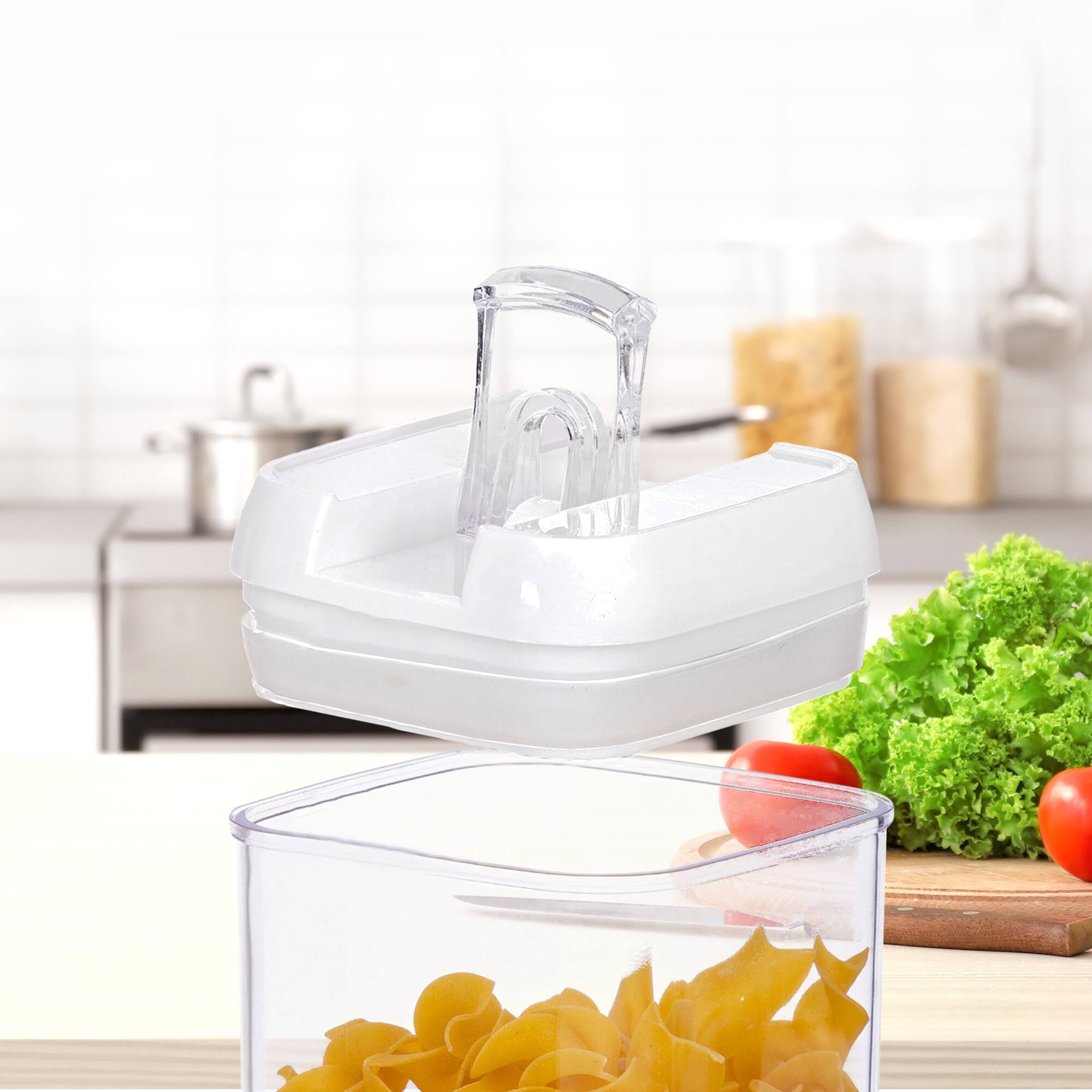 Alt View 1. Cheer Collection - 12-Pack Airtight Food Storage Containers with Flip-Top Lids, 0.5 L, White - No Color Family.