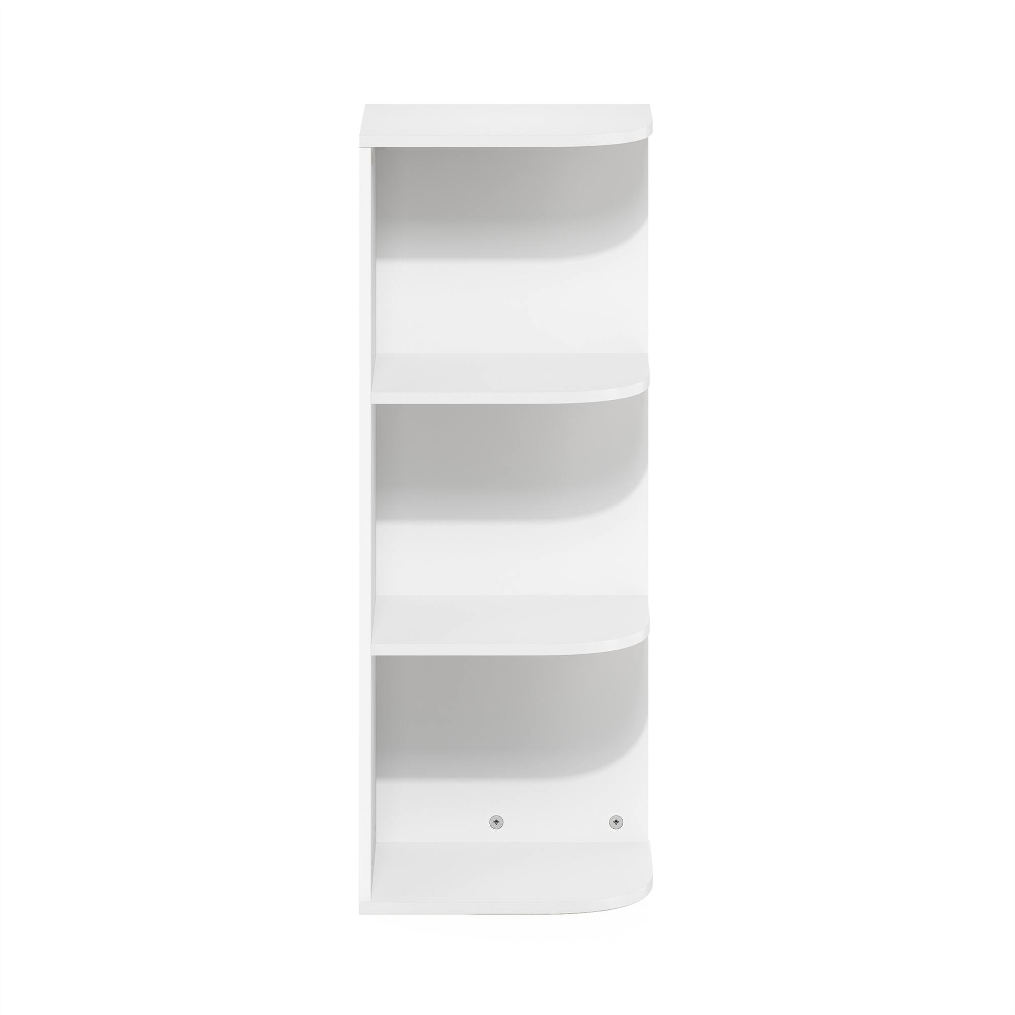 Alt View 1. Furinno - Rail 5-Tier Open Shelf Bookcase - White.
