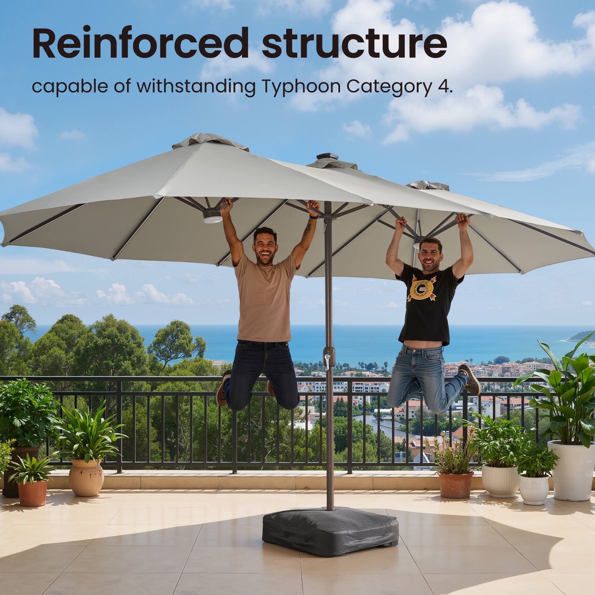 Reinforced structure capable of withstanding Typhoon Category 4.