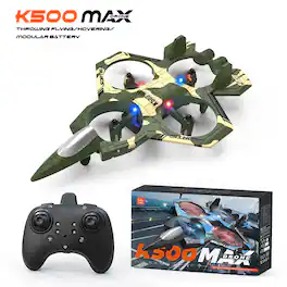 BEARSOLIM - Fighter RC Drone with 360° Stunt Flips & Altitude Hold - Green