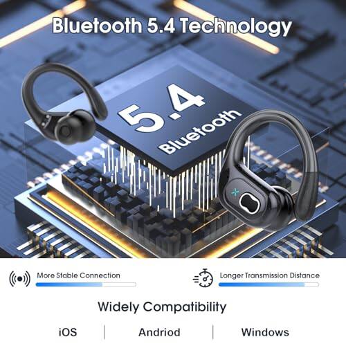 Bluetooth 5.4 Technology

- More Stable Connection
- Longer Transmission Distance
- Widely Compatibility

iOS, Android, Windows