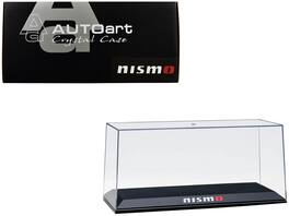 Collectible Display Show Case with Black Plastic Base "Nismo" for 1/18-1/24 Scale Model Cars by Autoart - Black