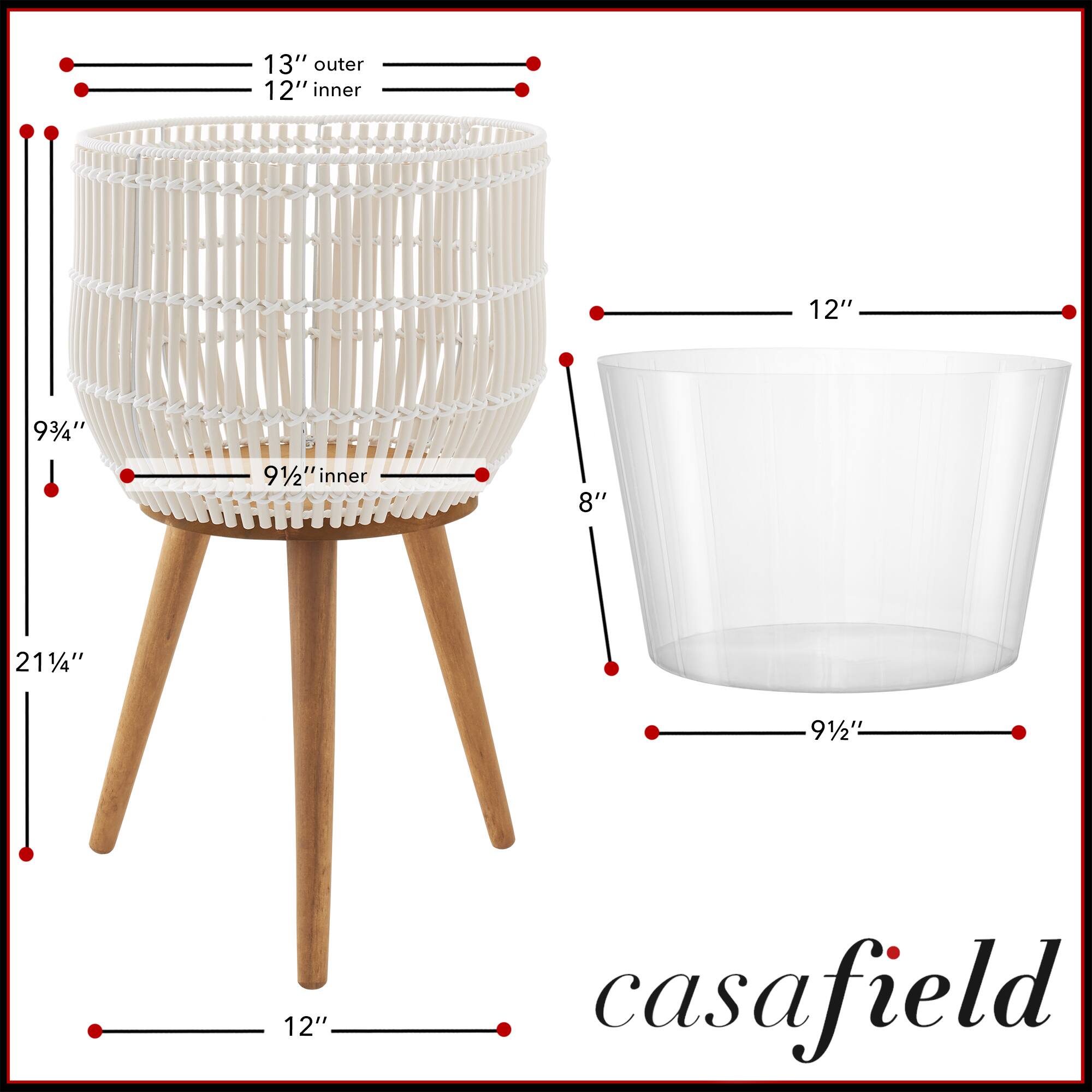 13" outer  
12" inner  
9 3/4"  
9 1/2" inner  
8"  
21 1/4"  
9 1/2"  
12"  
casafield