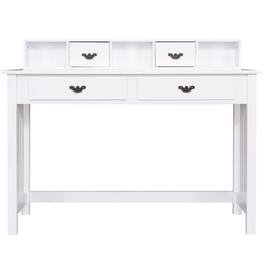 Ecooso - Writing Computer Desk with 4 Drawers, Home Office Workstation with Spacious Desktop - White