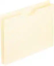 Front. Pendaflex - 10% Recycled File Jacket, 1 1/2" Expansion, Letter Size, Manila, 50/Box - Manila.