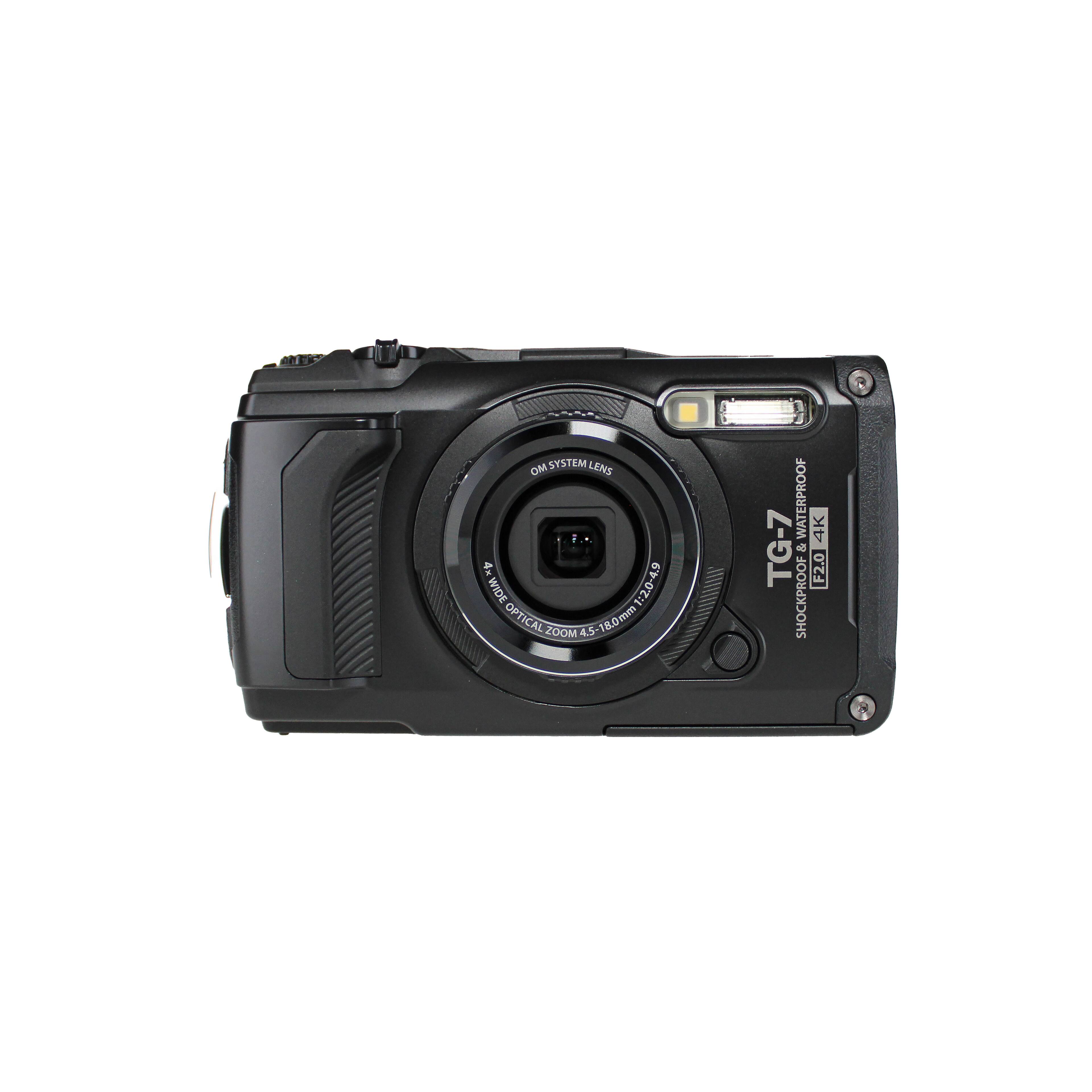 4 OM SYSTEM LENS  
WIDE T:2.0-4.9 - OPTICAL ZOOM 4.5  
18.0mm WATERPROOF  
4K TG-7  
4 F2.0 SHOCKPROOF