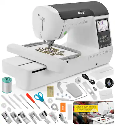 brother SE2000
EMBROIDERY MAGIC
A Quick Start Guide to Your Embroidery Machine
LEARN ABOUT APPLIQUE, FREE STANDING LACE AND MORE!
©2021 Brother. All Rights Reserved.