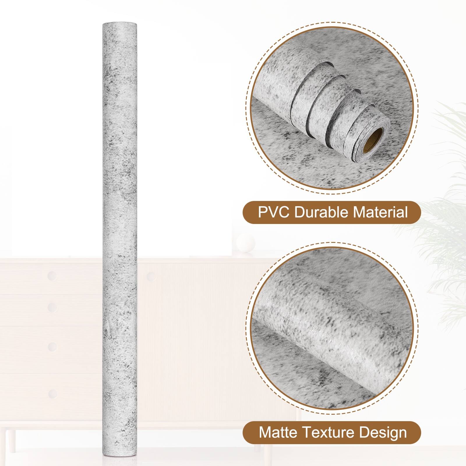 PVC Durable Material  
Matte Texture Design