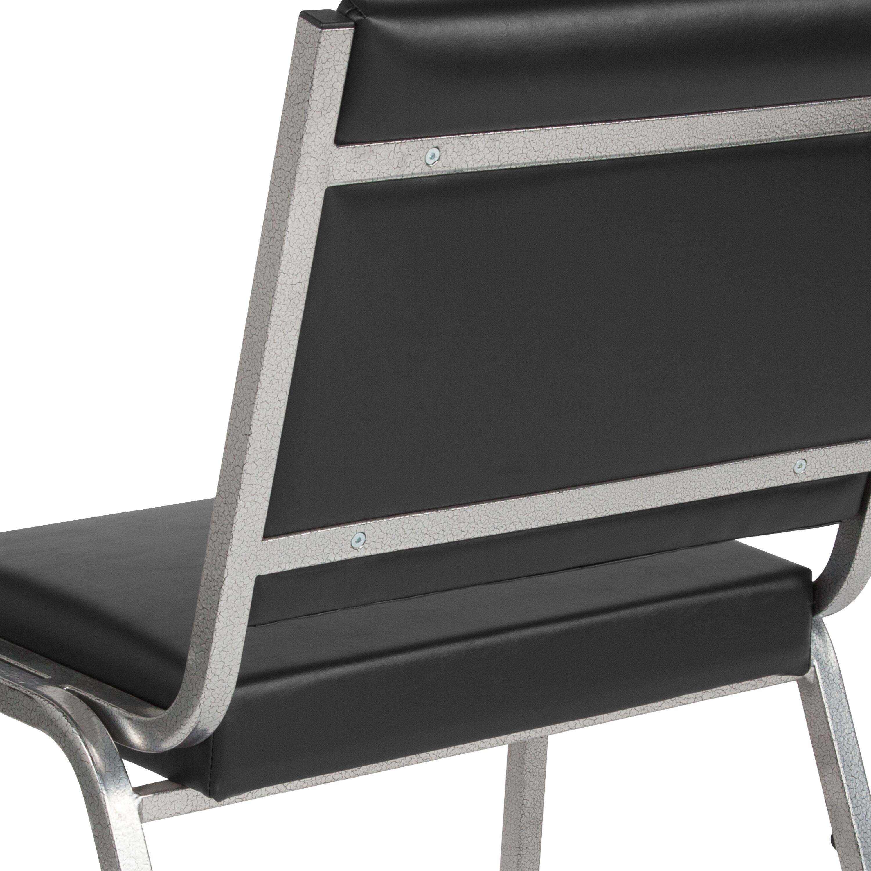 Alt View 9. Emma + Oliver - 950 lb. Rated Antimicrobial Bariatric medical Reception Chair - Black Vinyl.
