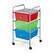 Angle. Costway - 3 Drawers Metal Rolling Storage Cart Scrapbook Supply & Paper Home Office - Multicolor.
