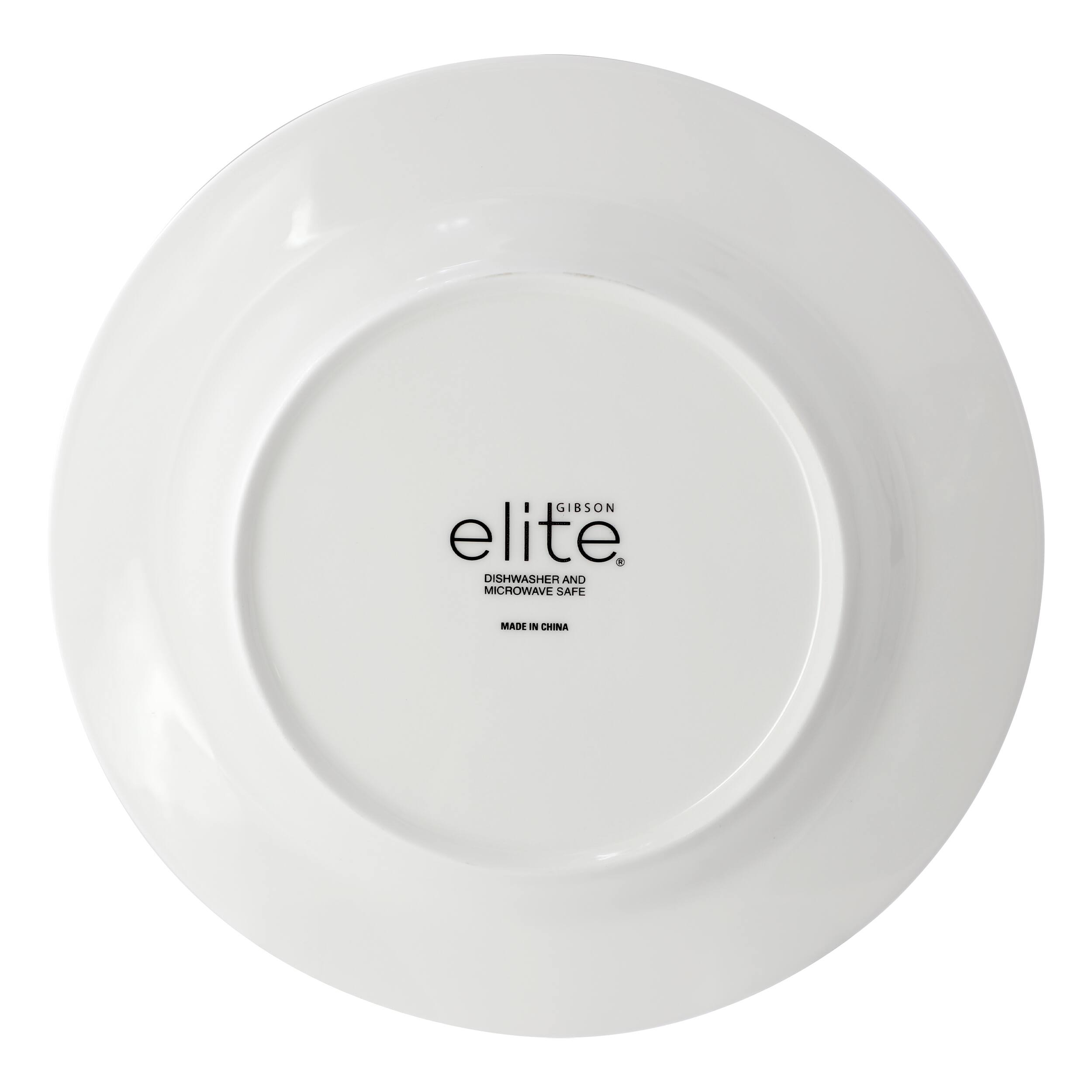 GIBSON elite  
DISHWASHER AND MICROWAVE SAFE  
MADE IN CHINA