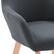 Alt View 19. CorLiving - Ayla Upholstered Side Chair - Dark Grey.
