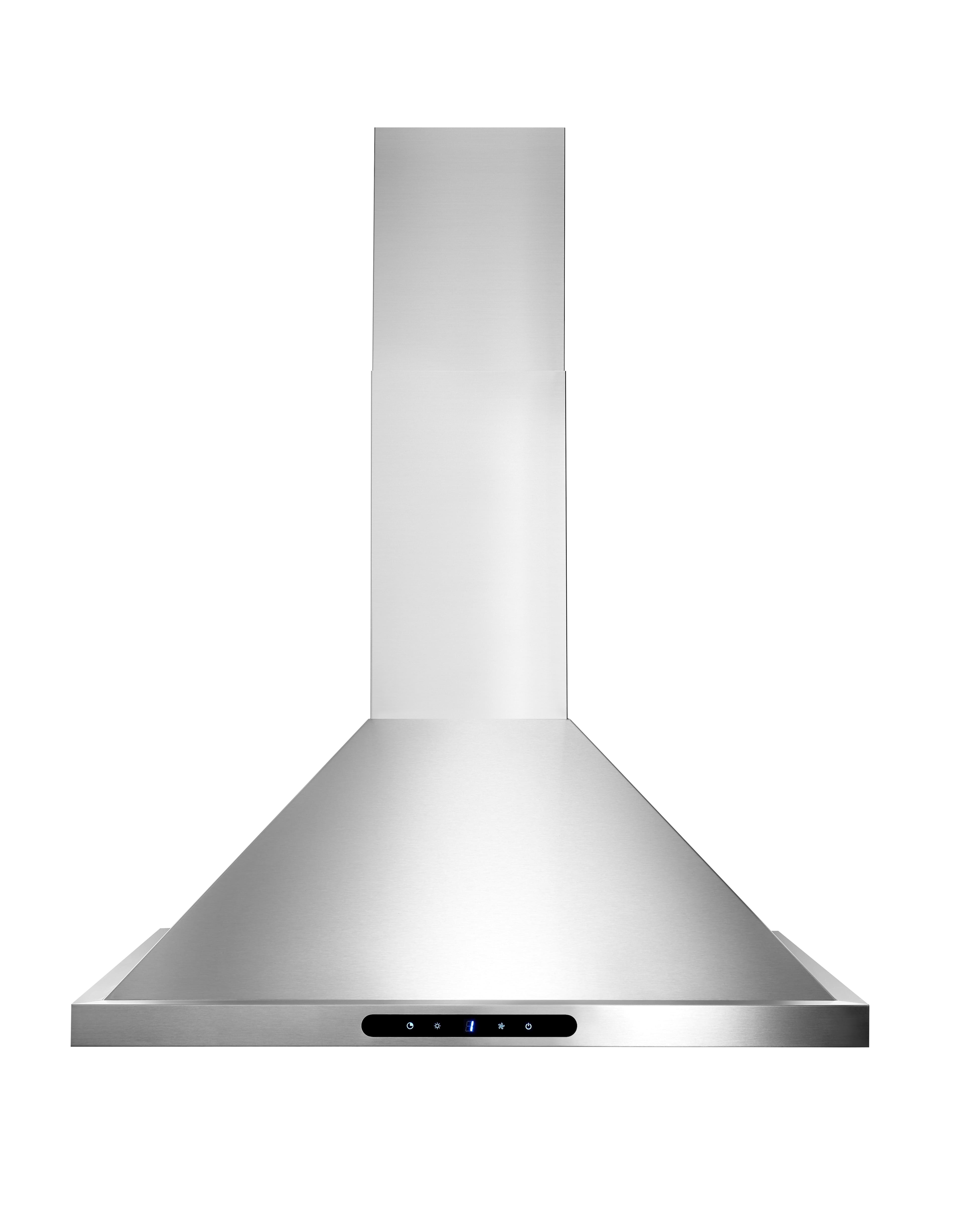 Broan - 36 inches - Convertible - Wall Range Hood - Stainless Steel - Front_Zoom
